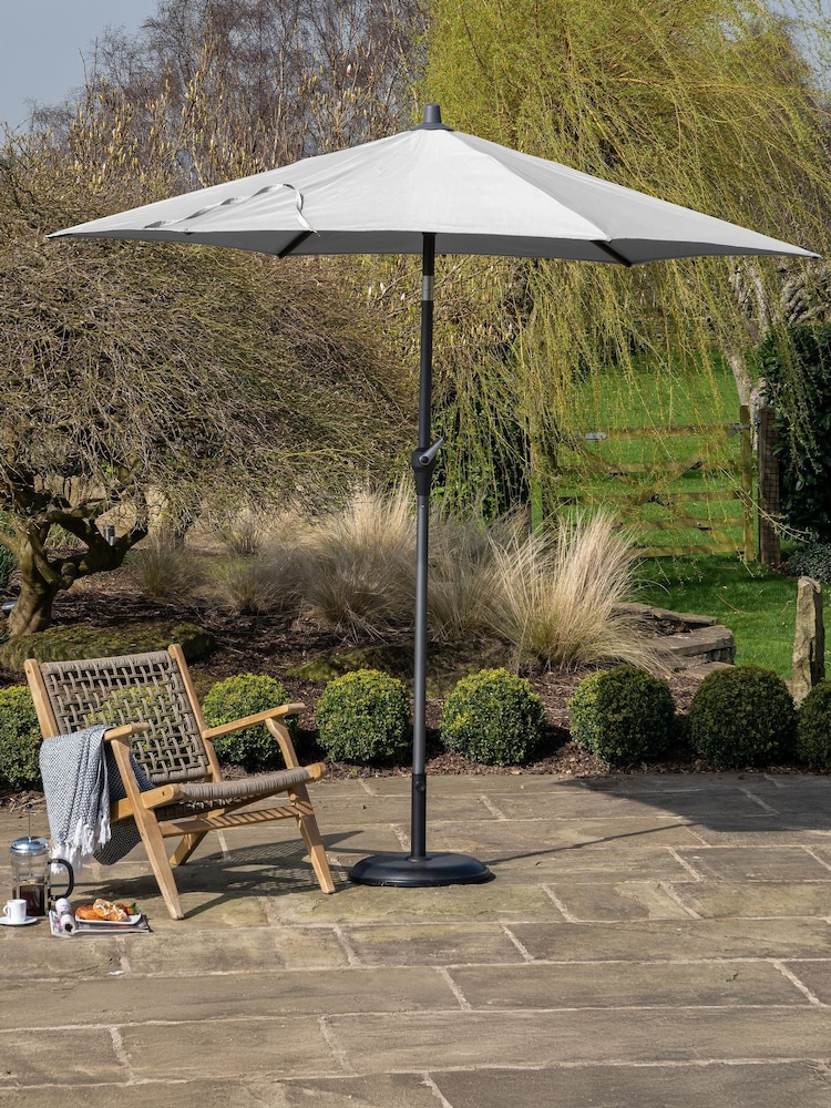 Pacific Luna Grey Riva Round Garden Parasol - Image 1 of 6