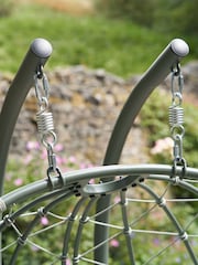 Pacific Moss Green Lyon Outdoor Hanging 2 Seater Chair - Image 2 of 6