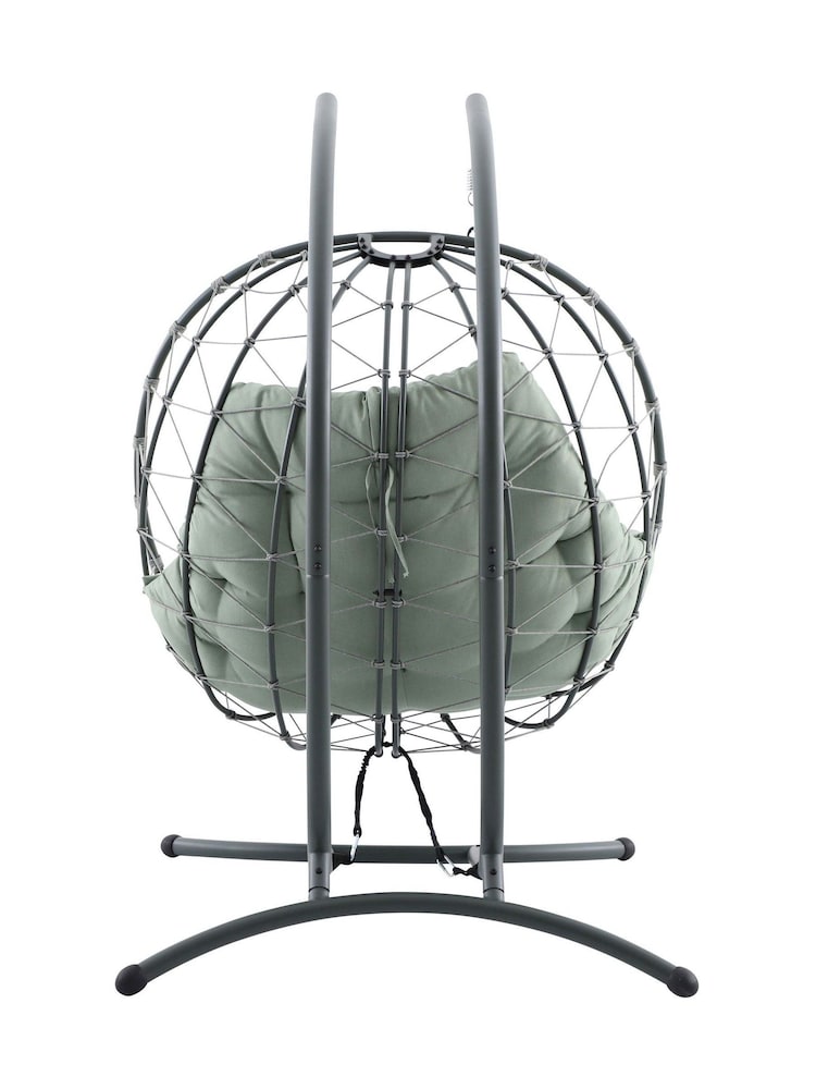 Pacific Moss Green Lyon Outdoor Hanging 2 Seater Chair - Image 6 of 6 Pacific Moss Green Lyon Outdoor Hanging 2 Seater Chair - Image 6 of 6