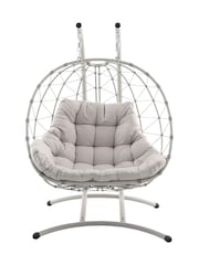 Pacific Putty Lyon Outdoor Hanging 2 Seater Chair - Image 5 of 6