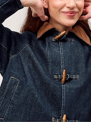 Monsoon Kit Denim Barn Jacket - Imaginea 3 din 5