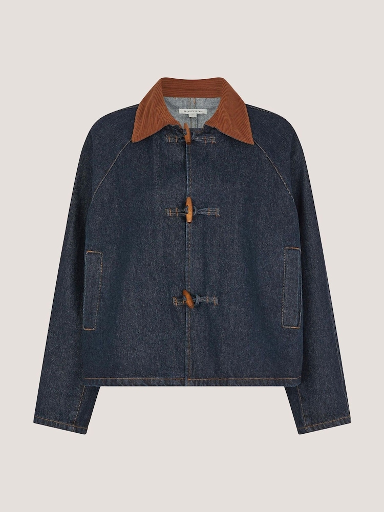 Monsoon Kit Denim Barn Jacket - Imaginea 5 din 5