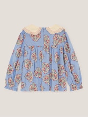 بلوزة بطبعة قلب بحواف مموّجة من Monsoon - صورة 2 من 3