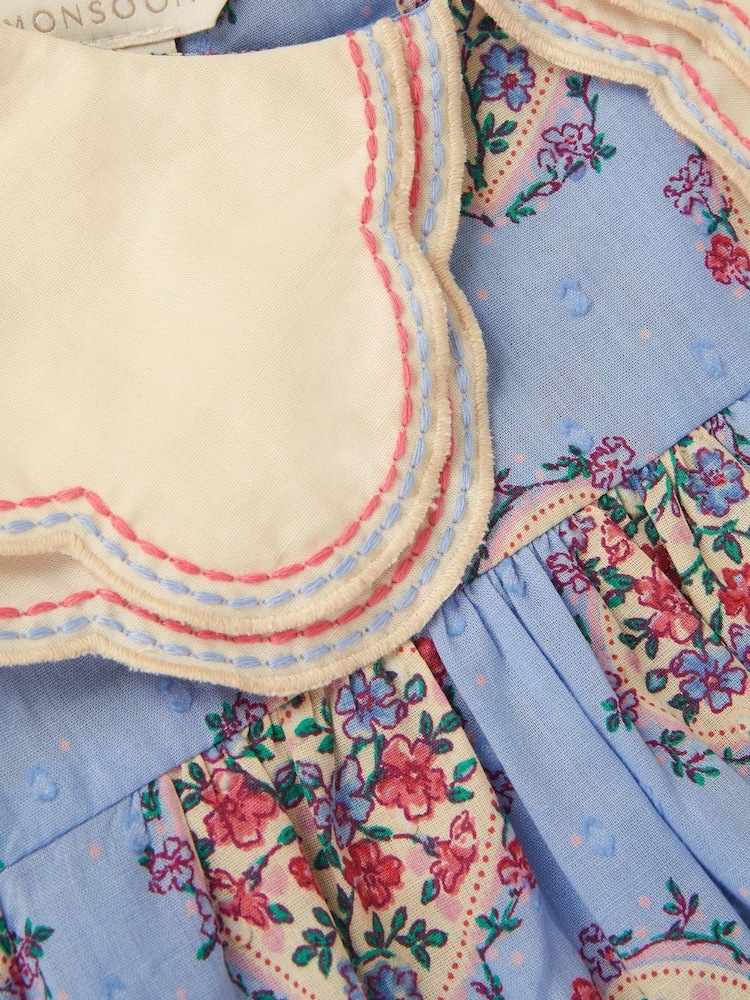 بلوزة بطبعة قلب بحواف مموّجة من Monsoon - صورة 3 من 3