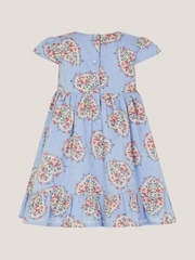 فستان مزيّن بطبعة قلوب مع حواف مطرّزة للبيبي من Monsoon - صورة 2 من 3