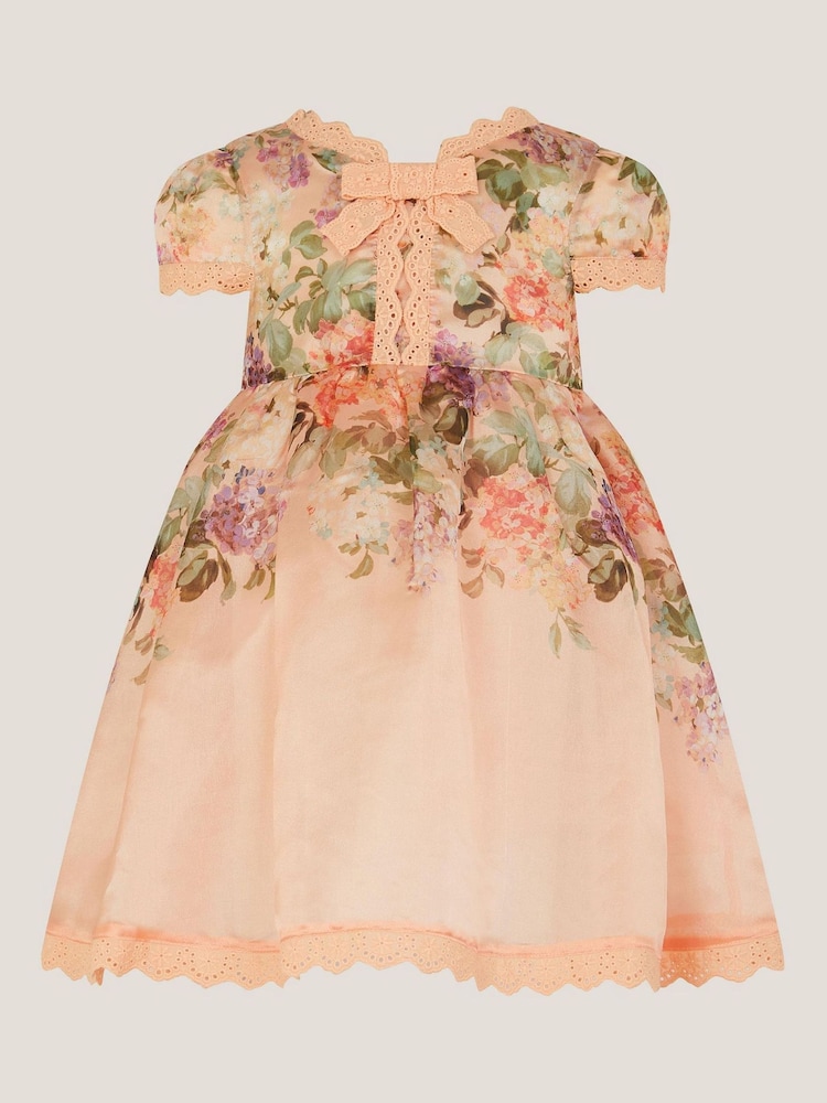 Monsoon Baby Alma Floral Print Lace Dress - Εικόνα 2 του 4