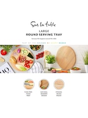 Sur La Table Natural Wood Colour Me Happy Round Chopping Board - Image 2 of 9