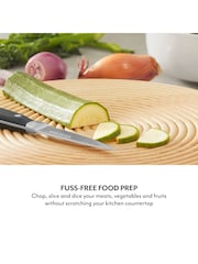 Sur La Table Natural Wood Colour Me Happy Round Chopping Board - Image 3 of 9