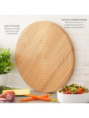 Sur La Table Natural Wood Colour Me Happy Round Chopping Board - Image 4 of 9