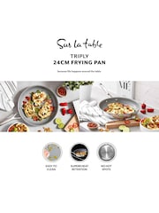 Sur La Table Stainless Steel TriPly Frying Pan 24cm - Image 2 of 9