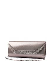 Metálico - Lunar Nancy Clutch with Detachable Strap - Imagen 2 de 3