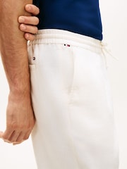 Tommy Hilfiger Cream Harlem Tapered Leg Linen Blend Chinos - Image 4 of 5