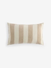Natural 50 x 30cm Chenille Stripe Cushion - Image 3 of 4