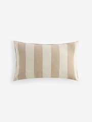Natural 50 x 30cm Chenille Stripe Cushion - Image 4 of 4