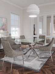 Centrepiece Silver Cluster Rectangular Dining Table - Image 1 of 5