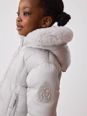 Baker by Ted Baker Shower Resistant Bubble Skirted Padded Coat - Billede 3 af 13