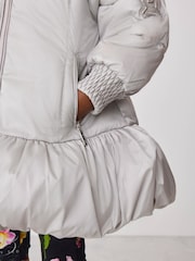 Baker by Ted Baker Shower Resistant Bubble Skirted Padded Coat - Billede 5 af 13