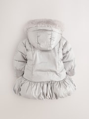 Baker by Ted Baker Shower Resistant Bubble Skirted Padded Coat - Billede 8 af 13