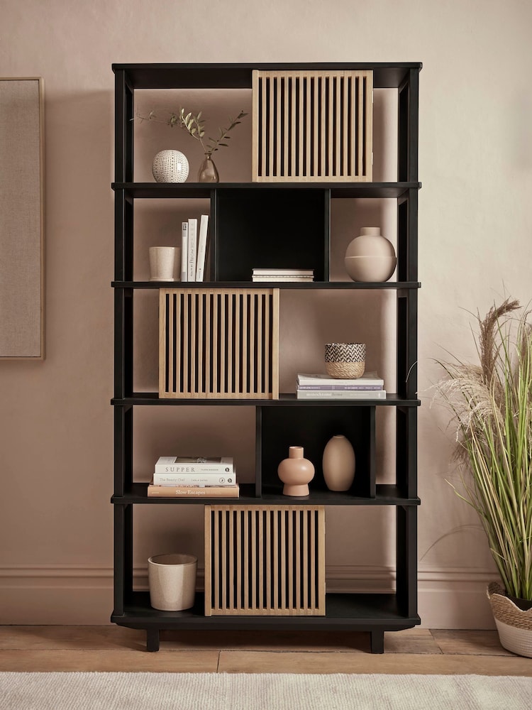 Cox & Cox Brown Rainier Shelf Unit - Image 1 of 4