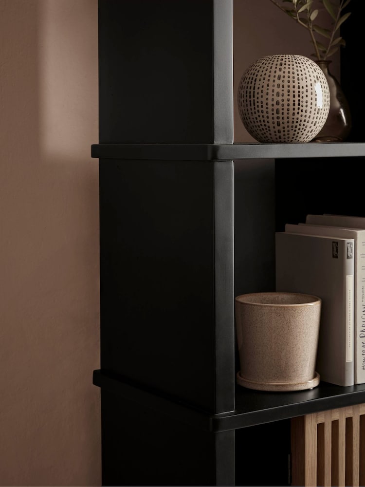 Cox & Cox Brown Rainier Shelf Unit - Image 2 of 4