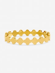 Jon Richard Waterproof Polished Clover Bangle - 圖片 1/3