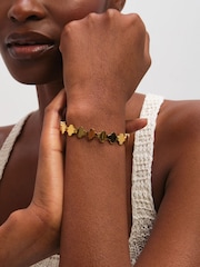 Jon Richard Waterproof Polished Clover Bangle - 圖片 3/3