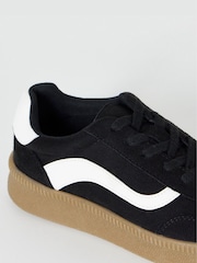 Simply Be Black Extra Wide Fit Chunky Retro Trainers - Image 4 of 4