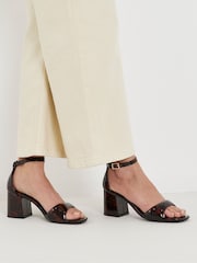 Brun - Simply Be Barely There Heeled Sandals - Image 1 de 4