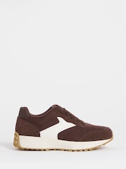 Dunkelbraun - Simply Be Retro-Läufer-Turnschuhe - Bild 3 von 4