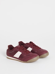 Simply Be Purple Wide Fit Classic Retro Trainers - Image 3 of 4