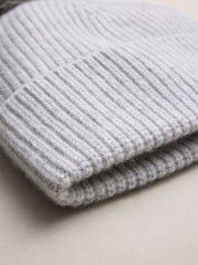 Grey N. Premium Cashmere Knitted Pom Hat - Image 2 of 3
