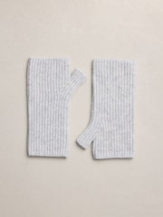 Grey N.Premium Cashmere Handwarmer Gloves - Image 1 of 3