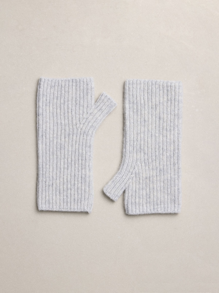 Grey N.Premium Cashmere Handwarmer Gloves - Image 1 of 3