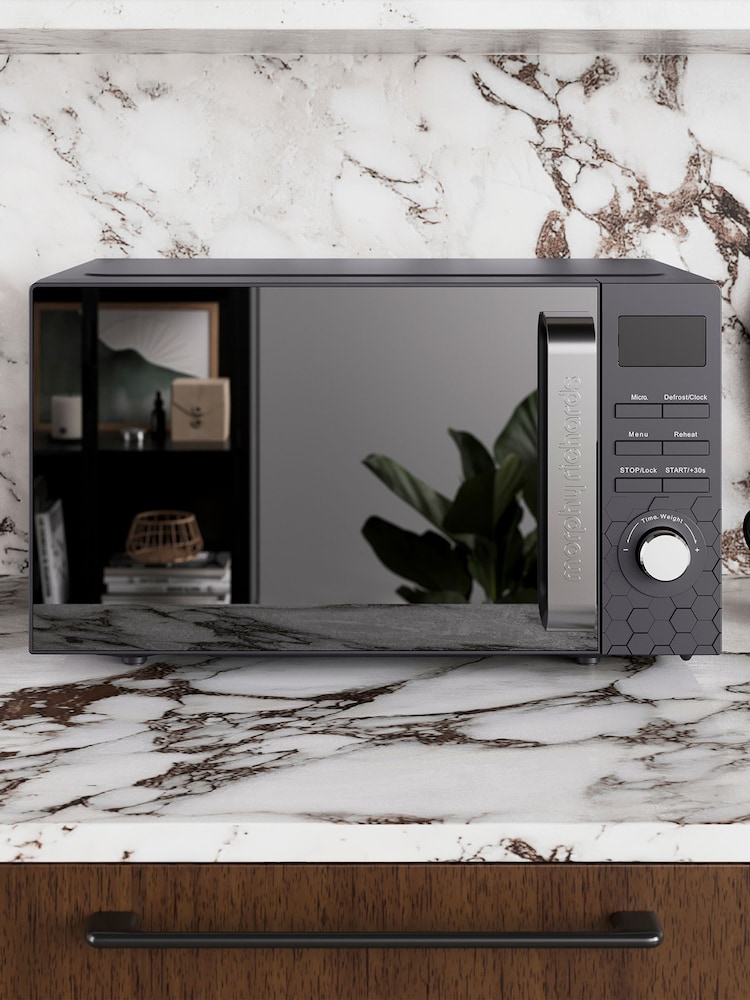 Morphy Richards Black Cassini Microwave Oven - Image 2 of 6