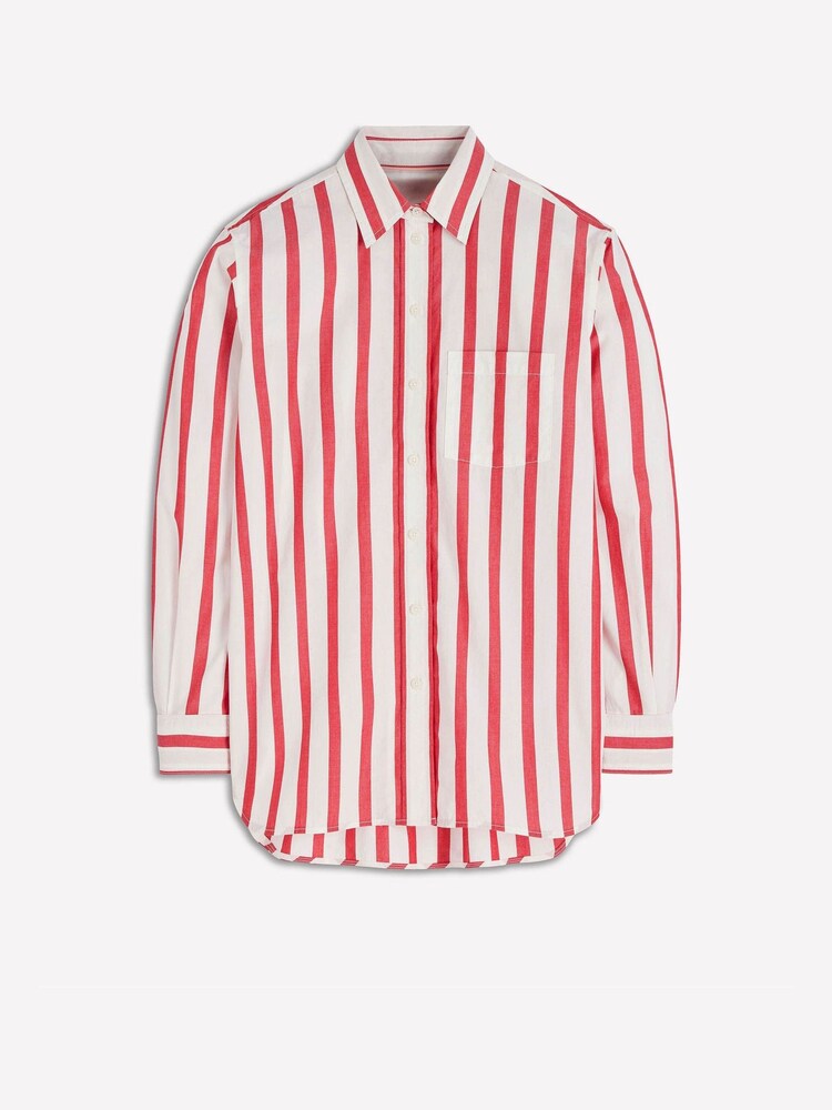 Boden Red Sadie Relaxed Cotton Shirt - Image 5 of 5