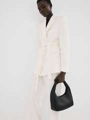 Mango Yellow Fitted Blazer - Image 2 of 4