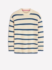 Boden Blue Lucy Oversized Cotton Jumper - Image 6 of 7
