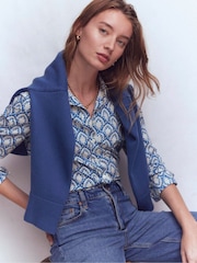 Boden Blue Sienna Cotton Shirt - Image 5 of 6