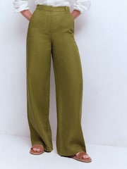 Boden Green Belgravia Linen Trousers - Image 1 of 4