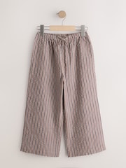 Brown Stripe Pullon Wide Leg Trousers (3-16yrs) - Image 1 of 4