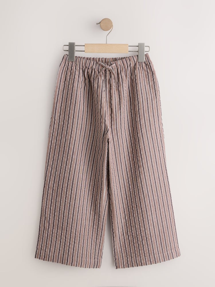 Brown Stripe Pullon Wide Leg Trousers (3-16yrs) - Image 1 of 4