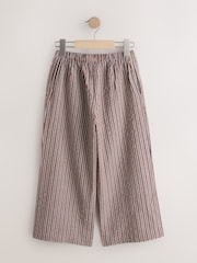 Brown Stripe Pullon Wide Leg Trousers (3-16yrs) - Image 6 of 8