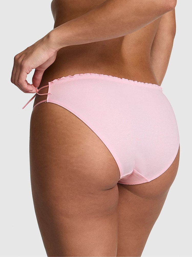 Victoria's Secret Pink Coconut Pink Bikini Tie Detail Knickers - Image 2 of 2
