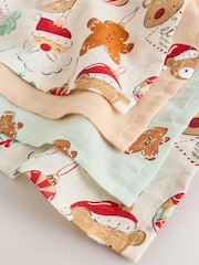 Character Bauble Baby Muslins Cloths 4 Pack - Image 3 of 5