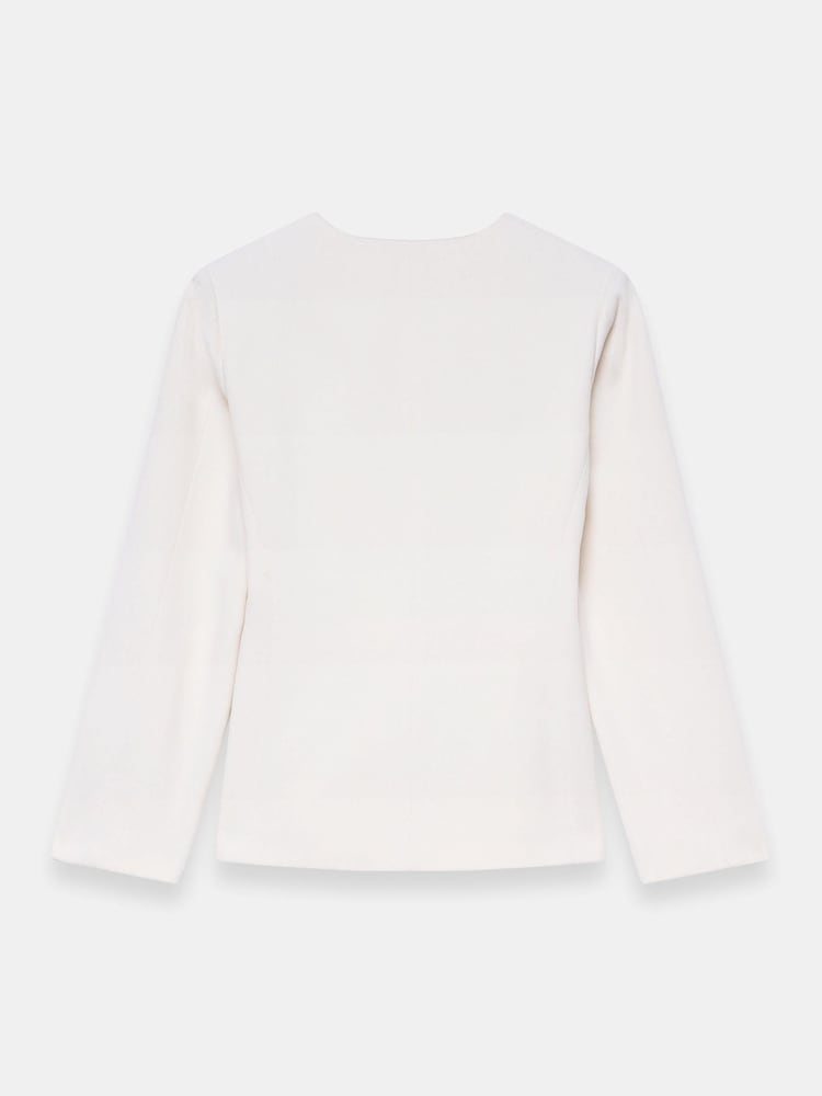 Mint Velvet Cream Twill Sculpted Jacket - Image 7 of 7