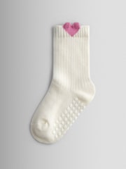JoJo Maman Bébé Pink 5-Pack Heart Socks - Image 3 of 7