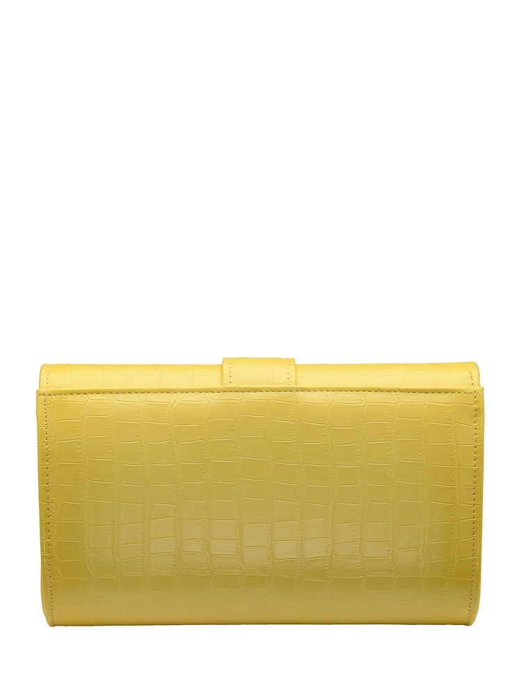 Ravel Yellow Clutch Bag - Image 2 of 4