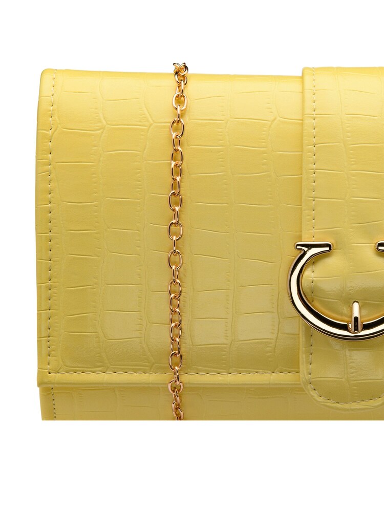 Ravel Yellow Clutch Bag - Image 4 of 4