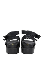 Ravel Black Low Wedge Fisherman Sandals - Image 3 of 4