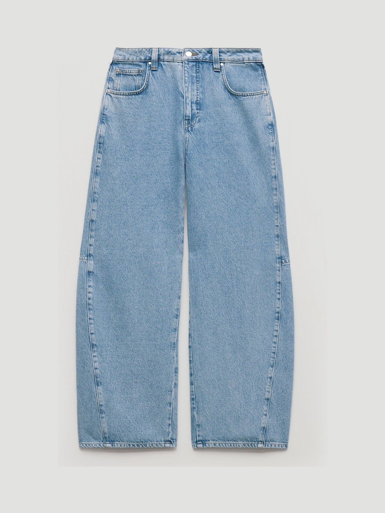 Hush מכנסי ג'ינס בגזרת חבית מעוגלת, דגם Bree - תמונה 6 מתוך 6